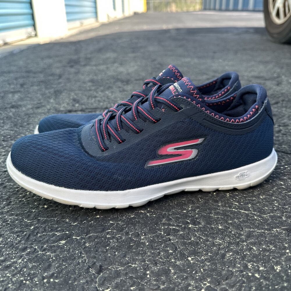 Skechers Go Walk Travel Fun Journey Sneakers Women's 10 Blue Navy 925